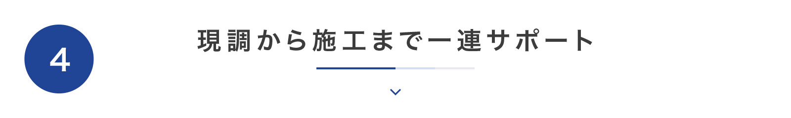 現調から施工まで一連サポート